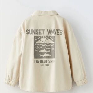 NWT ZARA Cargo Overshirt Jacket Spring- Summer-Fall Baby 12-18 mo